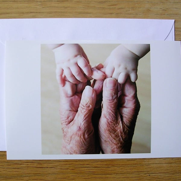 Grandparents Hearts and Hands Card