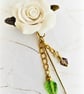  Polymer Clay Handcrafted Rose Stick Pin Brooch  - Image 1