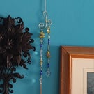 Green and Blue 'Earth' Spiral Sun Catcher Wall Hanging Decoration