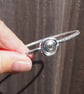 Hallmarked sterling silver bangle bracelet, spiral silver bangle hammered silver - Image 7