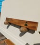 Mahogany and Brass Utensil or Key Rack - Image 6