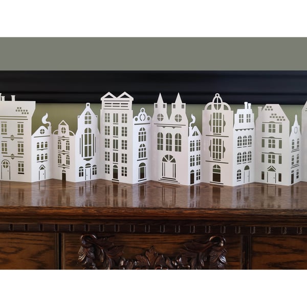 Winter Village Scene Pop Up Christmas Decoration