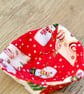 Small Patchwork Basket with Festive Fabric - Image 6
