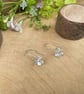 Handmade Silver Blossom Drop Earrings - Image 5