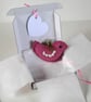 'A little bird told me' wool felt and crochet bird letterbox gift. - Image 3