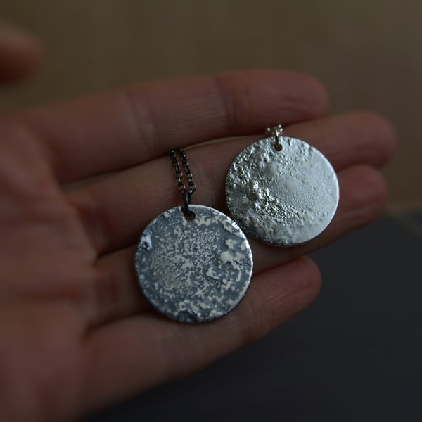 Full Moon Necklace - Moon Pendant  - Celestial Jewellery