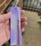Hand Painted Lavender Purple Wooden Bookmark – Handmade Book Lover Gift - Image 1