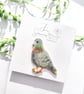 Hand-painted Bird Brooch - Image 1