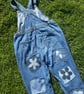Women's reworked denim dungarees Size 14 - Image 5