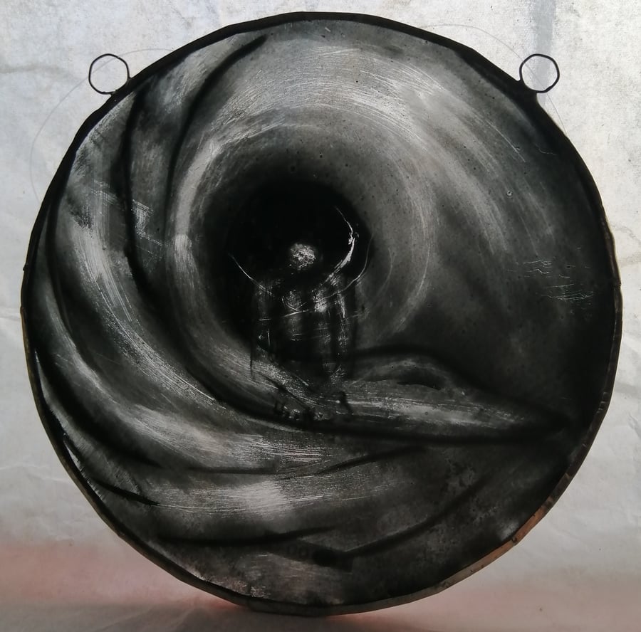 Stained Glass Painted  Roundel - Comfort