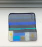Fused Glass Winter Night Sky Coaster or Suncatcher - Image 1