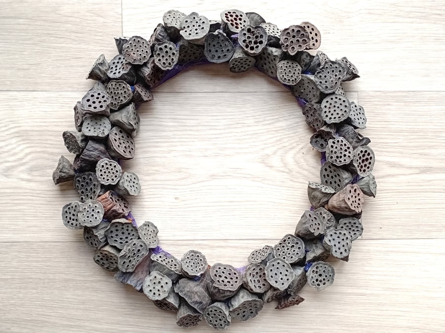 Contemporary LARGE Wreath, simple, minimalist, natural, eco