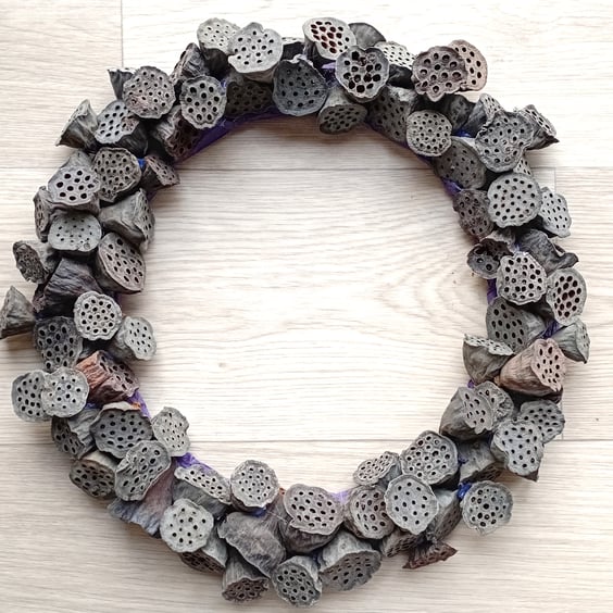 Contemporary LARGE Wreath, simple, minimalist, natural, eco