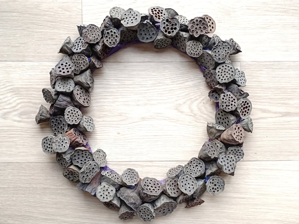 Contemporary LARGE Wreath, simple, minimalist, natural, eco