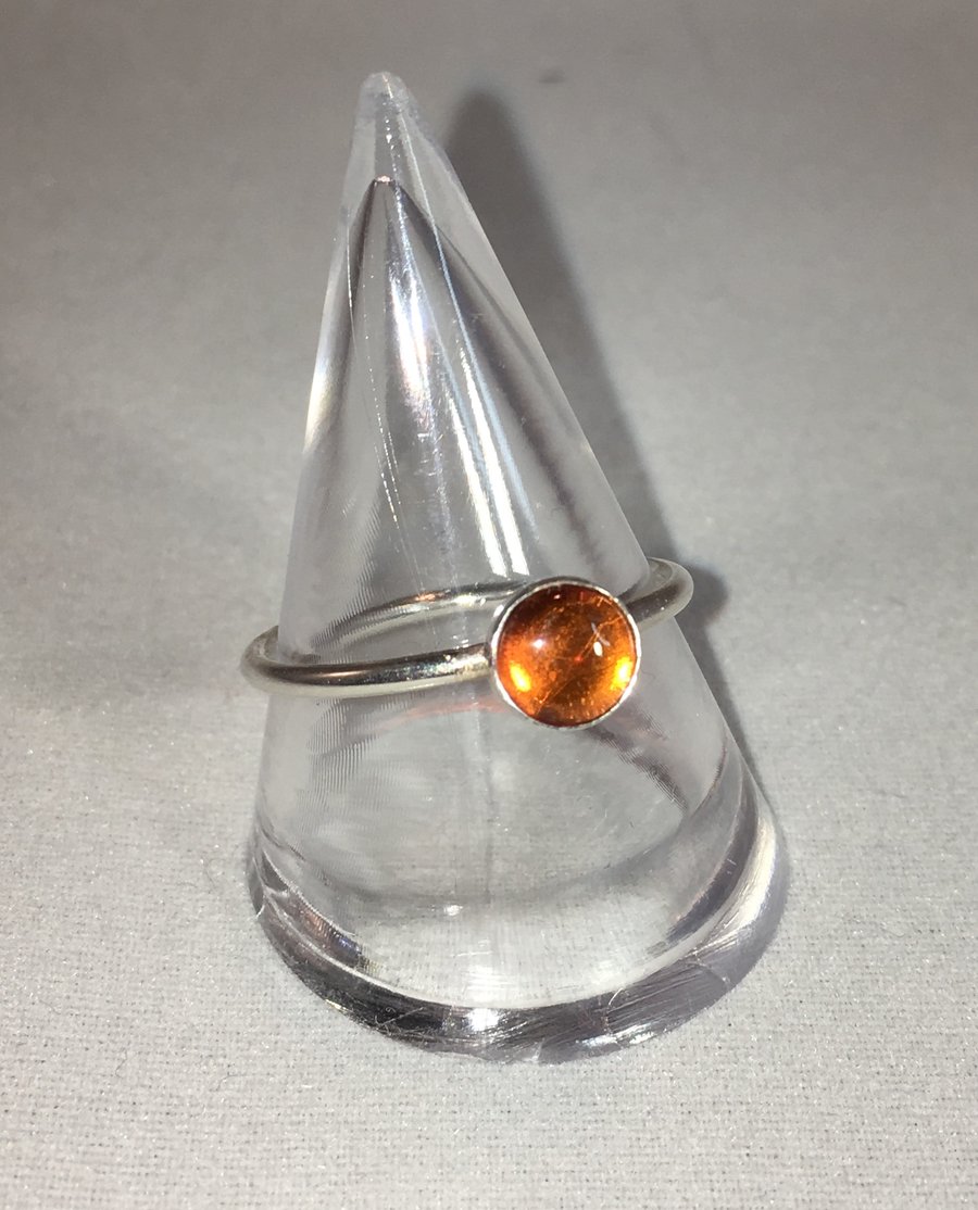 Large amber ring
