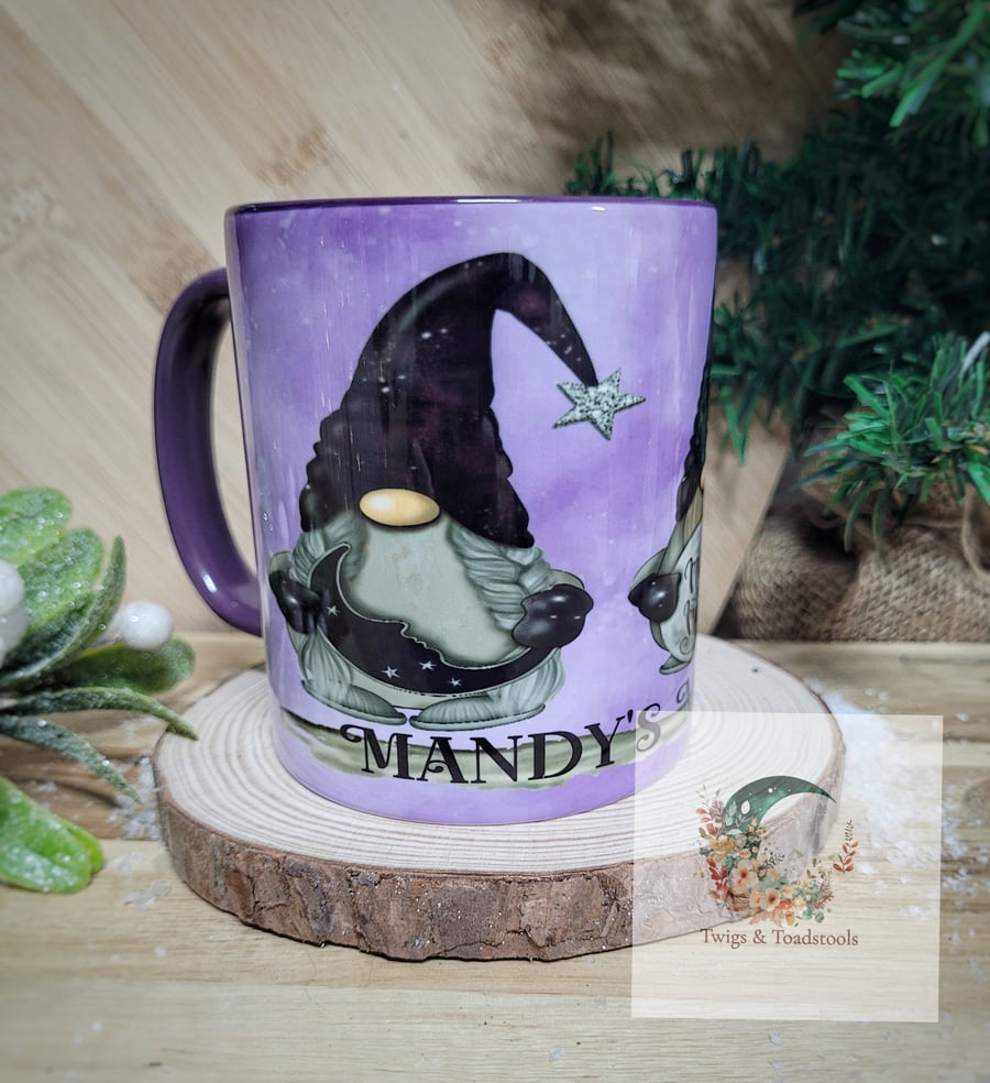 Personalised magical gonk purple mug 