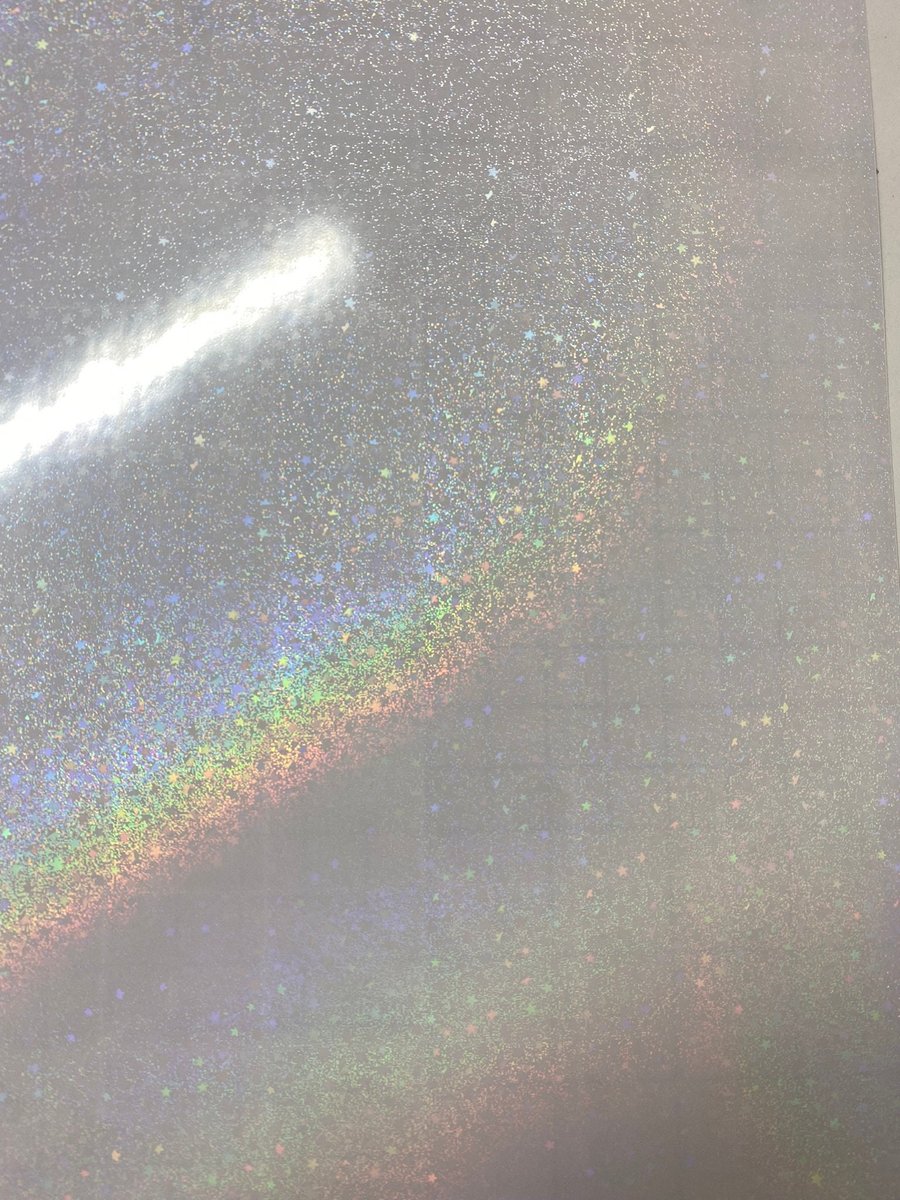 10 Sheets Self Adhesive Sparkle Sand Stars Transparent Holographic Vinyl Overlay