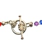 Rainbow necklace made with glass bicone crystal style beads - Image 3