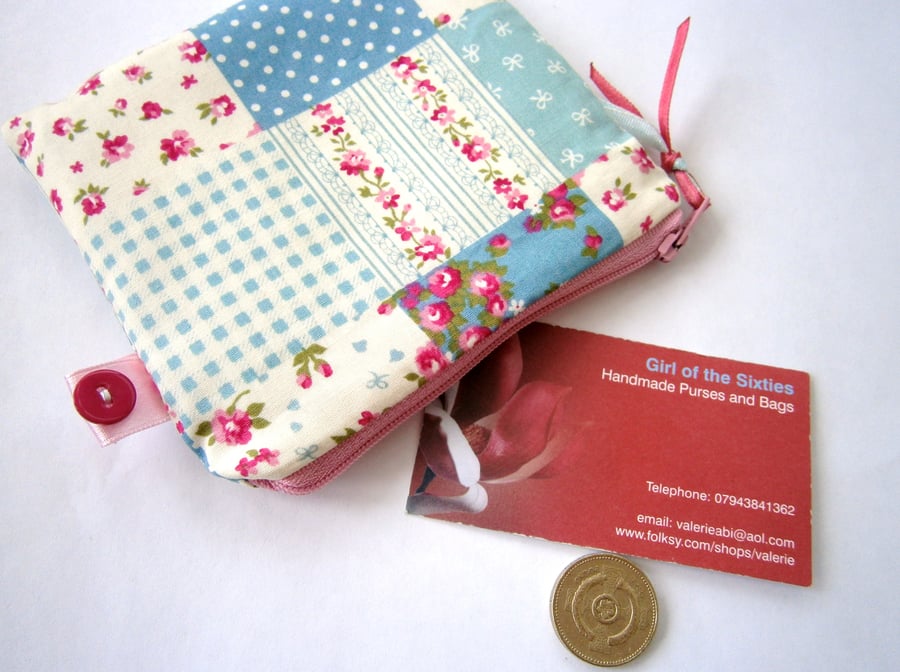 Blue Shabby Chic Purse