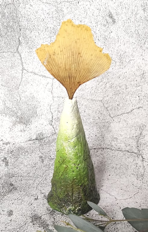 Mini Mountain Clay Bud Vase, Nature Inspired Ceramic Sculpture