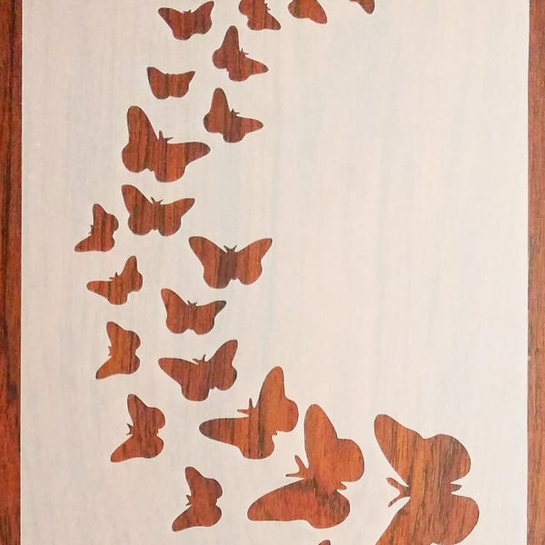 Butterflies (A5) Reusable Stencil 350 micron Polypropylene for Arts Crafts