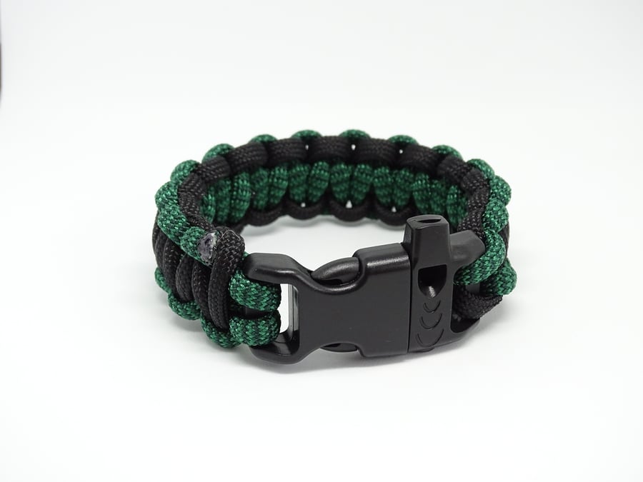 Black & Green Paracord Bracelet