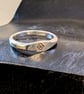 Diamond Symbol ring - Sterling Silver