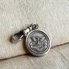 Double Sided 'HORA FUGIT' and Ivy Leaf Wax Seal Pendant