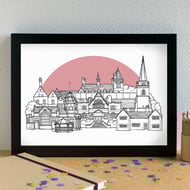 Tuebrook Liverpool Skyline Art Print