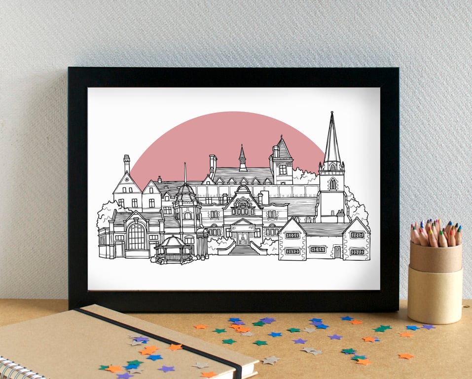 Tuebrook Liverpool Skyline Art Print