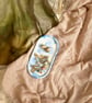 Earthy blue marble effect oval trinket tray - Image 2