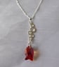 Sterling Silver and Swarovski Crystal Fish & Bubbles Necklace - Image 5