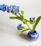 Miniature Stripy Bud Ceramic Vase 