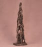 Togetherness Family and Dog Statue Small Bronze Resin Figure & Dog Sculpture - Image 2