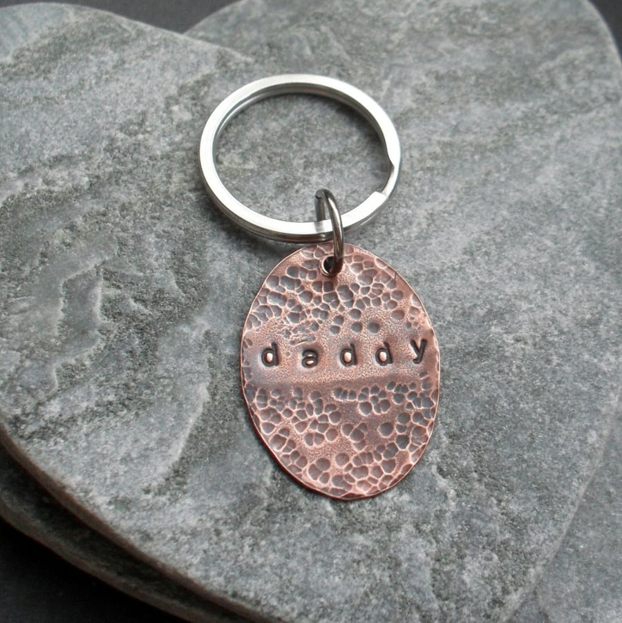 Daddy Copper Keyring Vintage 