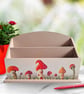 Red Toadstool Letter Rack - Mushroom Desk Tidy - Image 1
