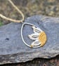 Micro macrame Daisy flower necklace - Image 4