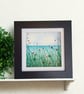 Sea Glass Poppy Coastal Art, Original Beach Watercolour, One-of-a-Kind Handmade - Image 7