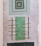 Colourful Combinations in Green Tones Handstitched Geometric Art Pictures - Image 2