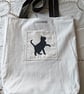 Black cats rock tote bag - Image 4
