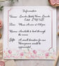 Painterly Floral Wedding Details Card – Information Insert