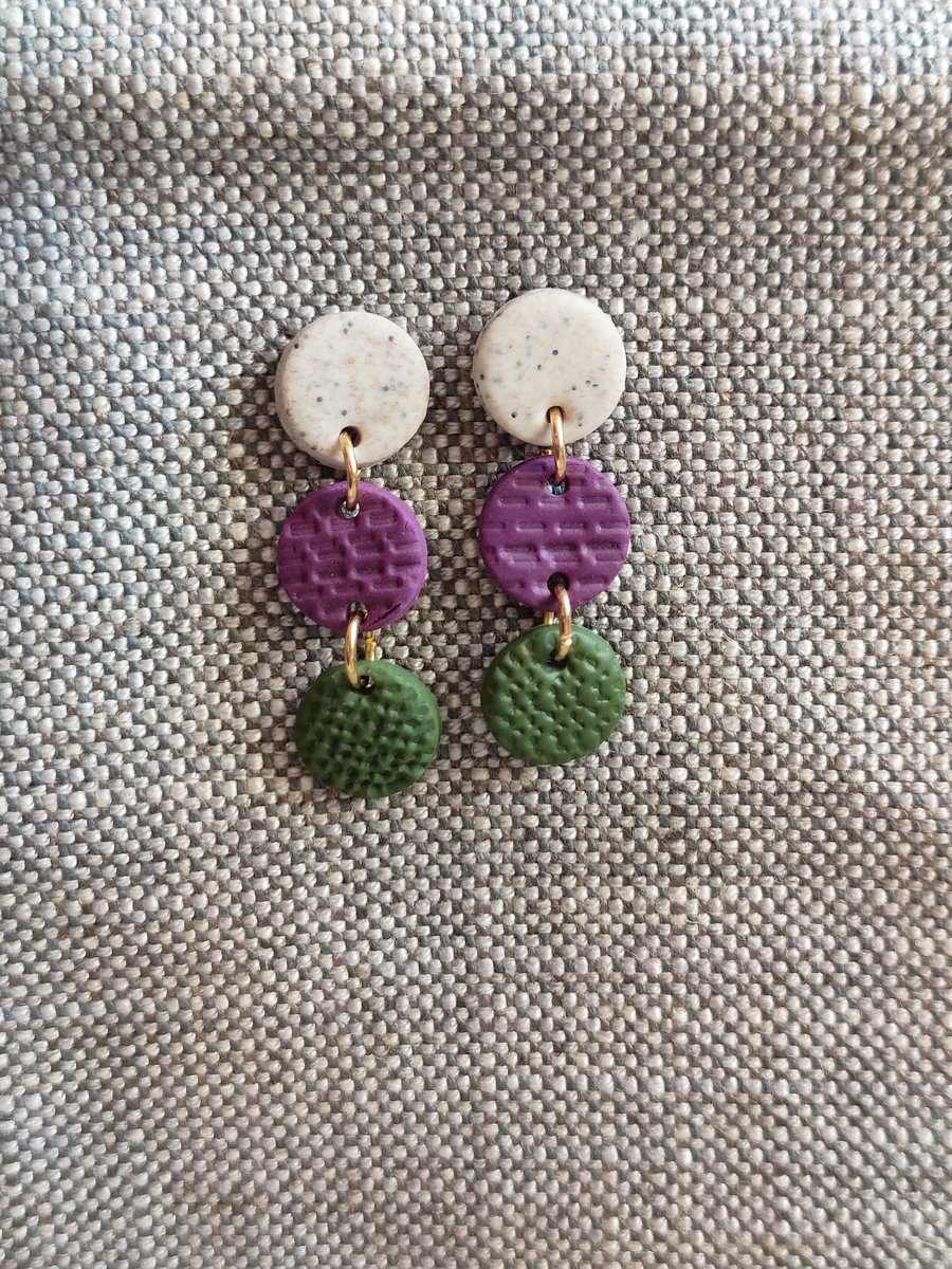 Autumn Drop earrings, Purple