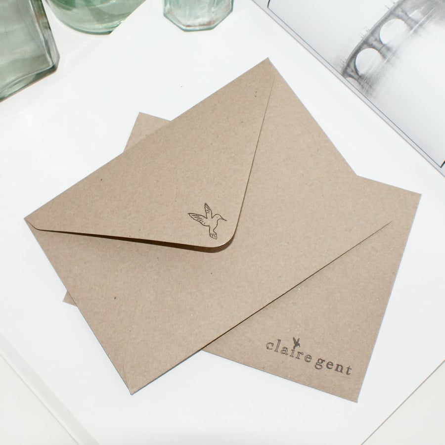 Abstract woodland aluminium necklace