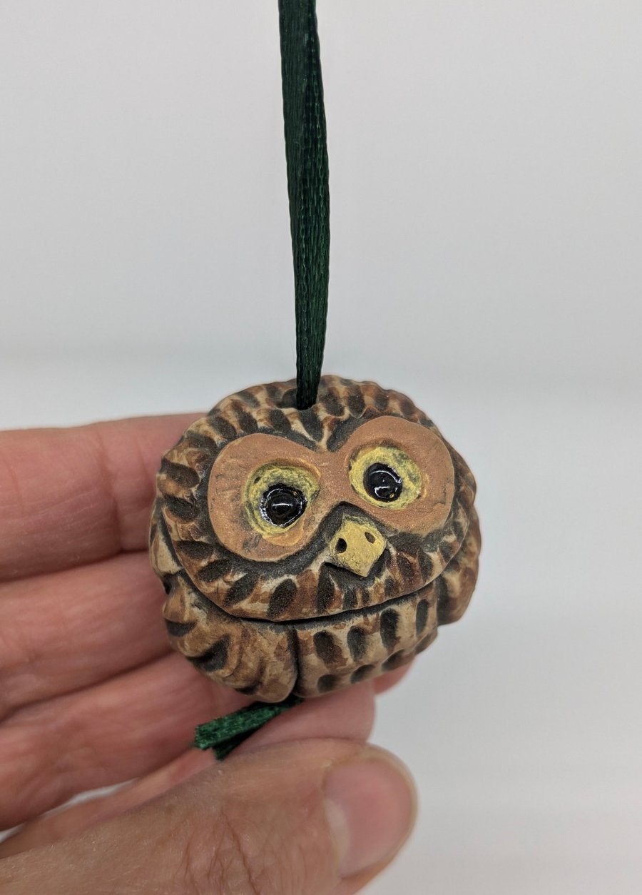 Little Owl - Little Creatures Range - on ribbon