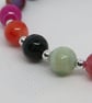 Multi-coloured Agate stretch bracelet - Image 4