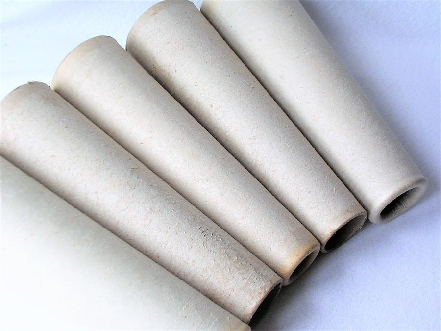 10 Cardboard empty yarn cones or spools as bases for felt and fibre craftwork