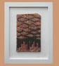 HANDMADE FUSED GLASS 'AUTUMN TREES' PICTURE.