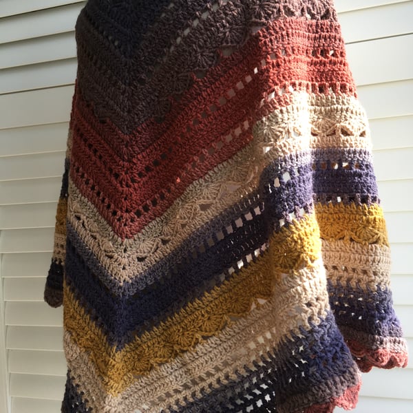 Earthy Hand Crafted Shawl