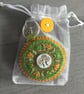 Hand Embroidered Daisy Chain Keyring or Bag Charm  - Image 5