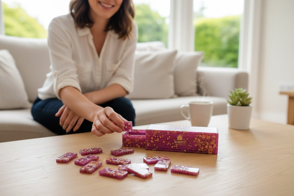 Hand crafted dominos 